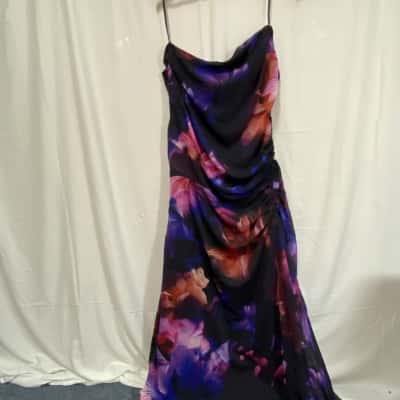 City Chic Vivid Print Maxi Dress Size 16  