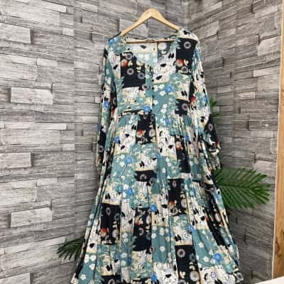 Orientique Womens  Size 22 Maxi Dress Multicoloured 