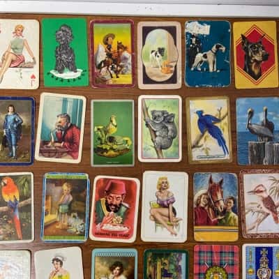 Collection of 450+ vintage swap cards