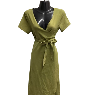 MotherLand Womens  Size L Midi Dress / Wrap Dress Green 