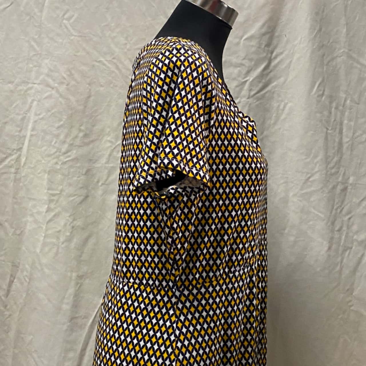 Boden Yellow & White Maxi Dress Size UK 18L