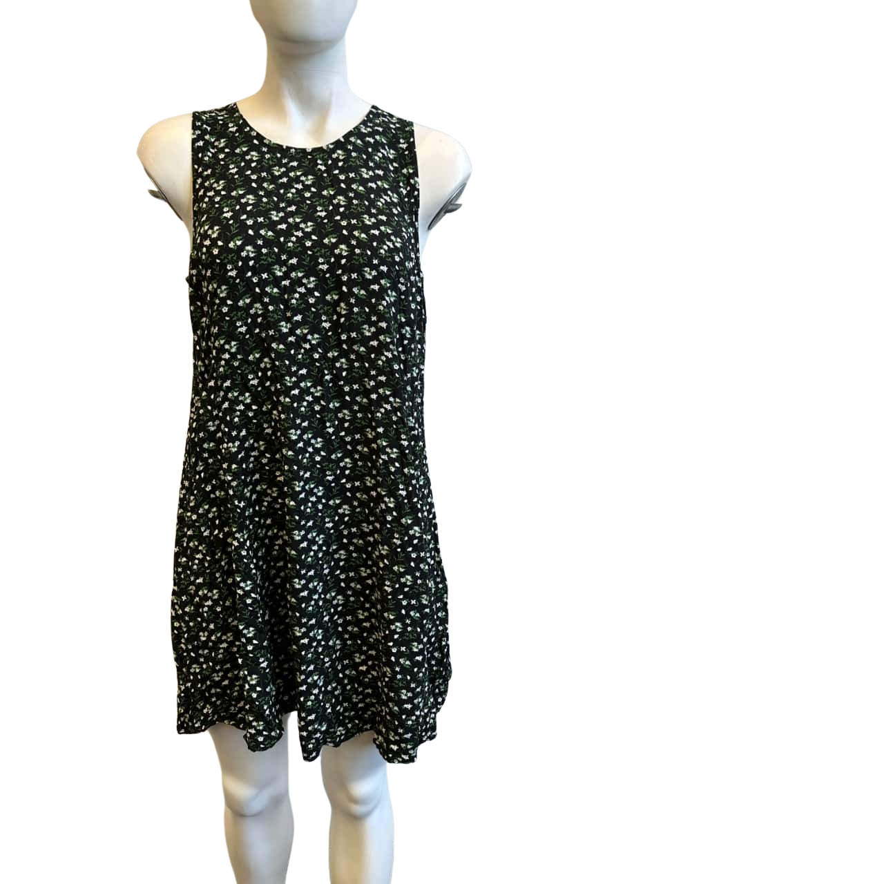 princess polly baby blue dress Elsie Sleeveless Button Up Mini Dress - Black