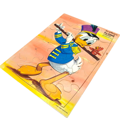 Walt Disney Donald Duck & Micky Mouse  Pre-School Jigsaw Puzzles On Heavyweight Card (x2) 26cm x 36cm