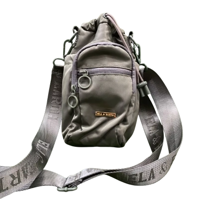 Ela Olive Green Cross Body Water Bottle Bag