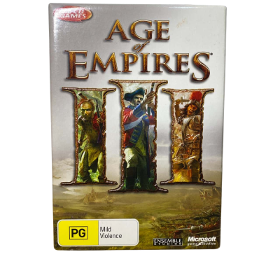 Age of Empires II Gold Edition plus Age of Empires III & The Asian Dynasties Expansion CDs for PC