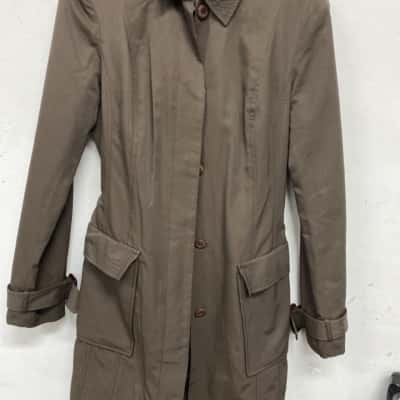 Jigsaw Womens  Size 10 Trench Coat Brown 