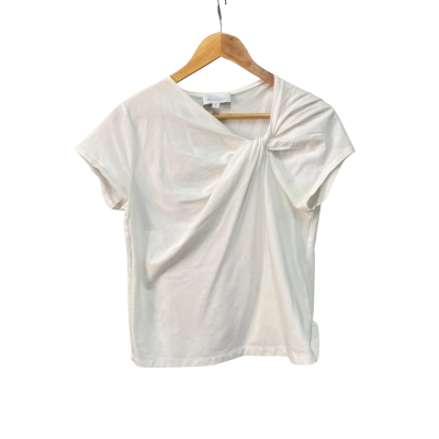 Witchery Womens  Size M Short Sleeve Top White 