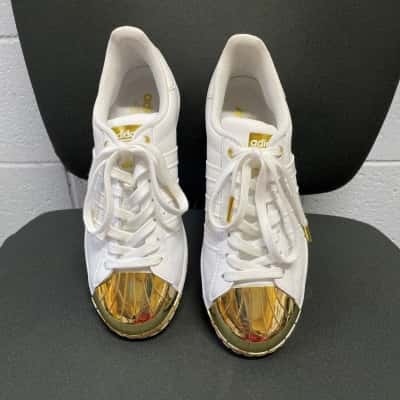 Adidas Womens  Size 8 Gold / White 