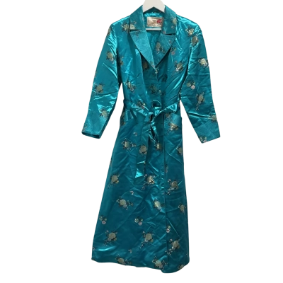 Peony Womens Robe Size 36 Blue / Floral 