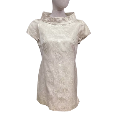  Worth  Size 4 Mini Sleeveless Dress  Light Gold 