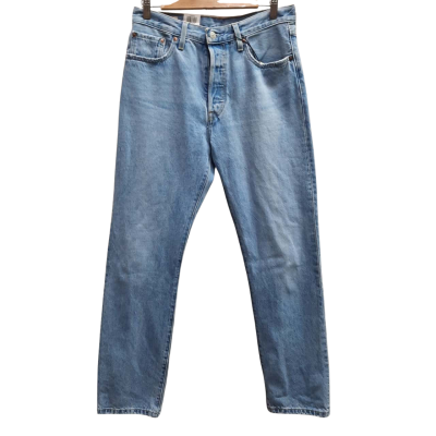 New With Tags LEVI'S 501 Original Signature Button Fly High Rise Straight Leg Jeans in Size 28