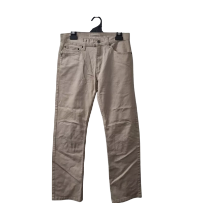 Levis Men's Size 38x30 Straight Leg Pants in Beige 