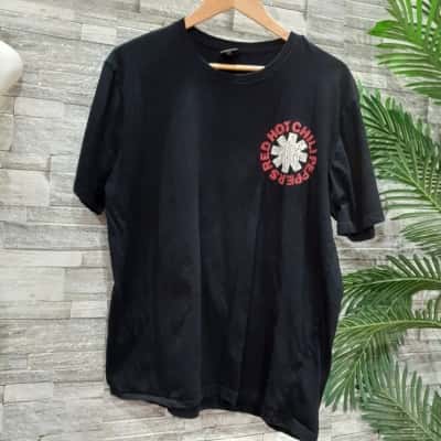  Unisex  red hot chilli pepers Size XL Black  / Red / White 