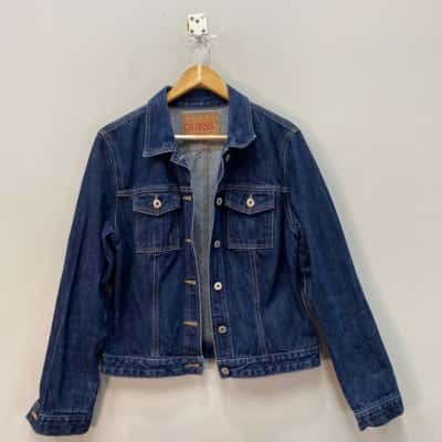 Guess Womens  Size M Denim Jacket Blue 