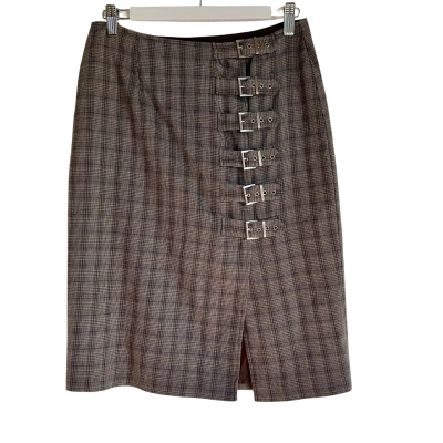 Vintage HarryWHO Size 10 Kilt-style Wrapped Lined Skirt 