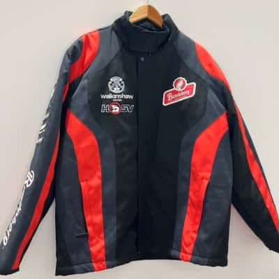 Bundaberg red racing Mens  Size XL Biker Black  / Grey / Red 