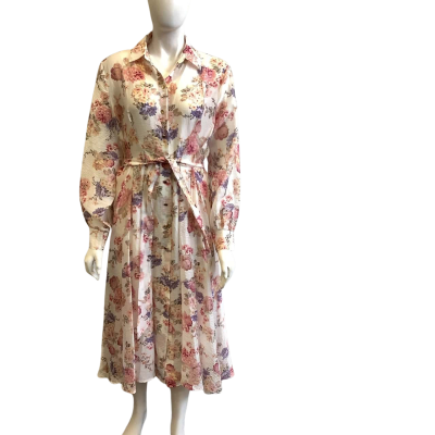 BNWT Portmans Women's Size 14 Long Sleeve Maxi Dress Floral 