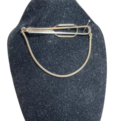 Mens Gold Tone Vintage Tie Clip