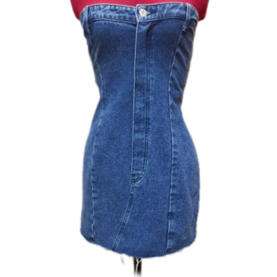 Pretty Little Thing Womens  Size 6 / 8 Mini Dress Blue 