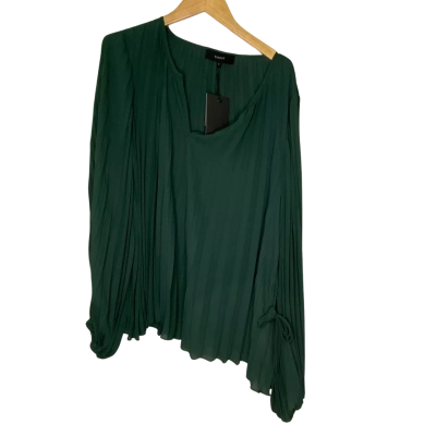 Basque Womens  Size 16 Long Sleeve Top Green 