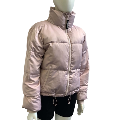 D-Luxe Womens  Size S Front Zip Puffer Winter Jacket Pink