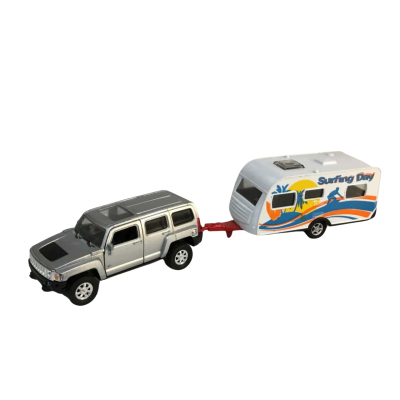 Welly Hummer and Surfing Day Caravan Toys