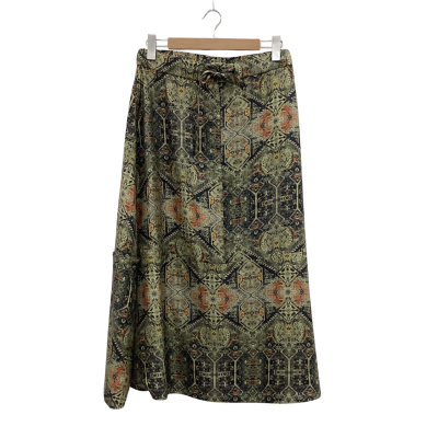 Alpha60 Womens  Size M A-Line Skirt Green 