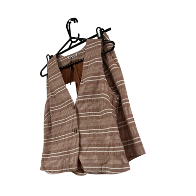 SASS Lea Terracotta Stripe Vest & Shorts Set Size 8 BNWT rrp$169