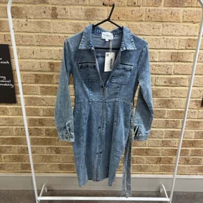 Mika & Gala  Womens blue denim dress Size 8 
