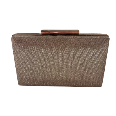 Colette Hayman  Women's Gold Clutch with option for long gold chain strap