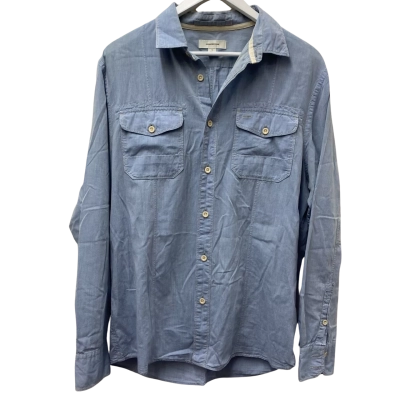 Country Road Mens  Size L Button-Up Shirt Blue 