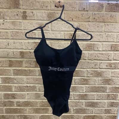 Juicy Couture Womens black body suit Size M 