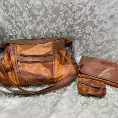  Womens Brown leather handbag 