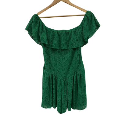 Ally Fashion Womens Size 10 Sleeveless Dress Green 