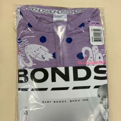 Bonds Baby Kids  Size 0 Jumpsuit Animal print / Purple 
