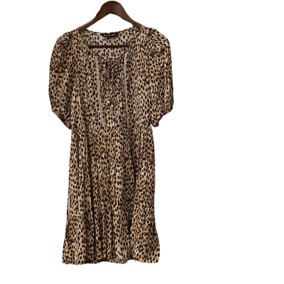 Kivari Womens  Size 4 - 6 / XXS Mini Dress Animal print / Brown 