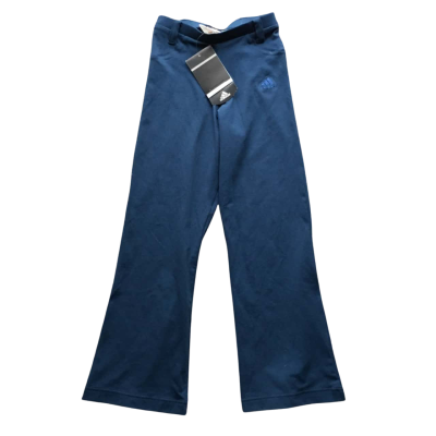 Adidas Kids  Size 8 Flared Track Pants Navy Blue  HTH