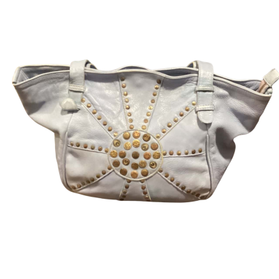  Cadelle leather hand bag Blue 