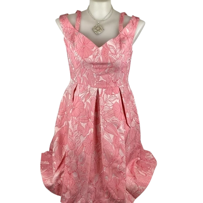 Jacqui-E Women's Dress Floral / Pink  Size 14