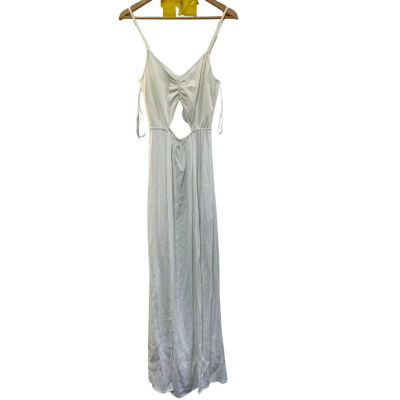 BNWT Isla Womens  Size M Maxi Dress Off White / White 