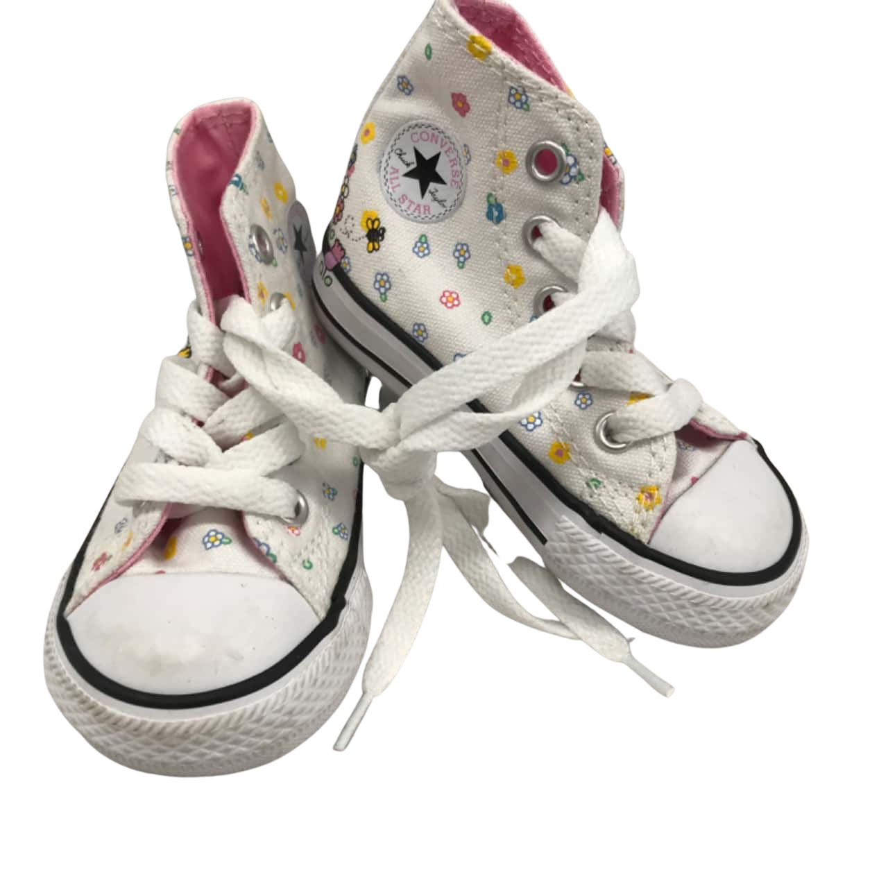 NWOT Converse Hello Kitty Kids Size 4 White s 