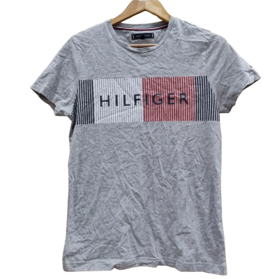 Tommy Hilfiger Mens Size S Short Sleeve T-shirt Grey (7)