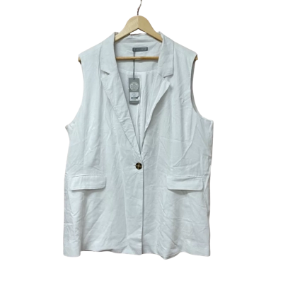 BNWT Katies Womens Size 20 Vest Jacket White RRP $99.99 