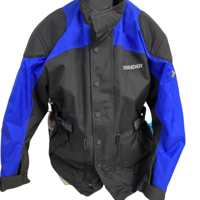 Mens Dririder 2XL Motorcycle Jacket - Black & Cobalt Blue