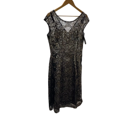 Anthea Crawford Womens  Size 14 Maxi Dress Black  / Gold Sequins
