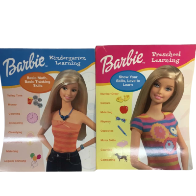Barbie Pre School Learning Books x 2