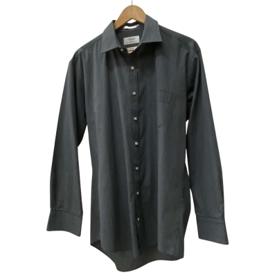 Van Heusen Men's Business Shirt Navy Blue / White Checkered 