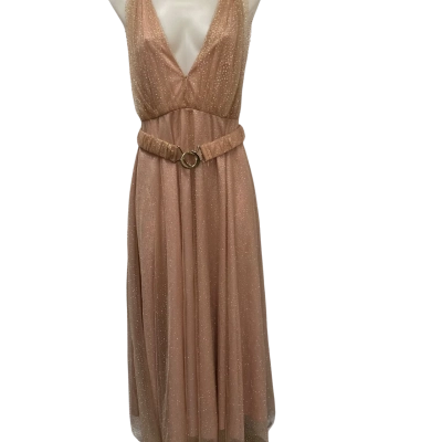 Sheike Womens  Starry Nights Size 14 Maxi Dress Other / Rose Gold 
