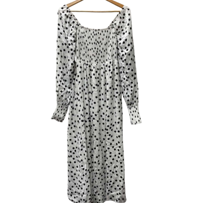  Charlie Holiday Women's BNWT  Size 10 Maxi Dress Polka Dot 