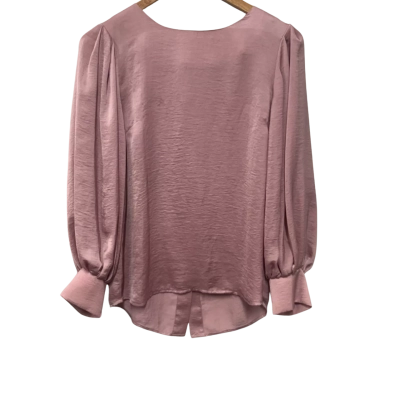 Fate & Becker Womens  Size 8 Long Sleeve Shirt Pink  